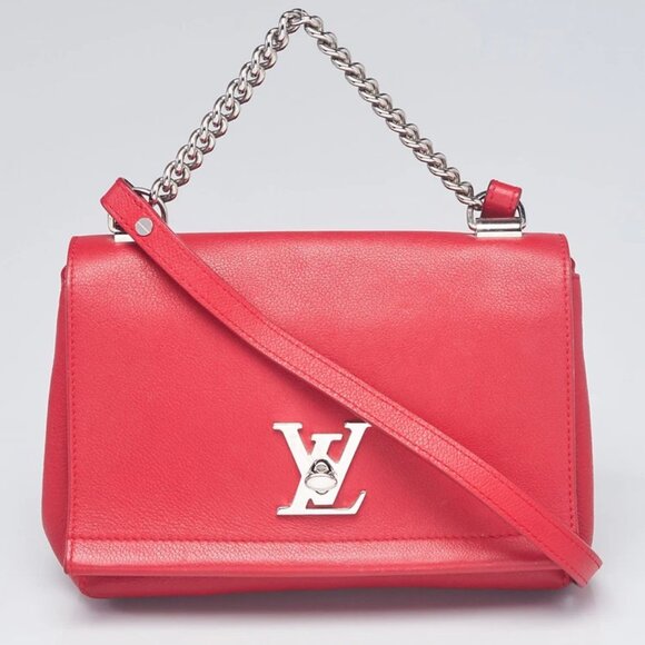 Louis Vuitton Rubis Pebbled Leather Lockme II BB - Picture 1 of 9
